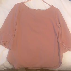 Blush colored blouse